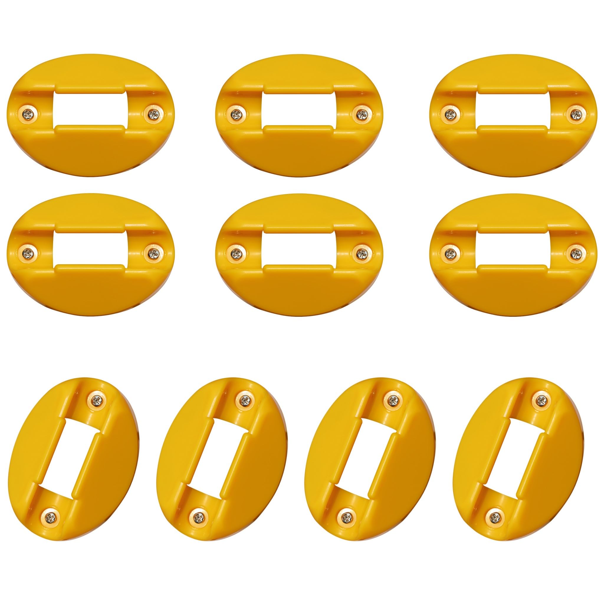 Photo 1 of 10 Pcs Electrical Marine Shore Power Cable Clips, Cord Holder Designed to Hold A Standard 30 Amp/10 Gauge Marine Power Cord in, Use on Deck or Edge of Dock to Organize Shore Power Cable, Yellow