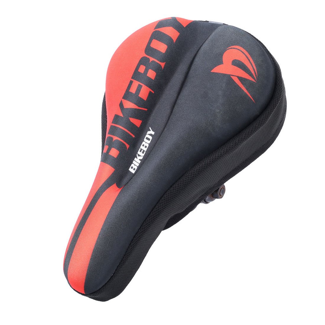 Bairicao Universal Soft Bike Gel Seat Cushion Comfortable Bicycle Saddle Pad for Spin Class or Outdoor Biking (Red)