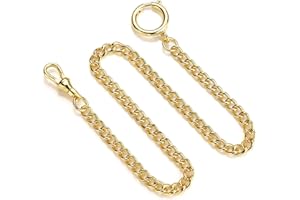 Clip Pocket Watch Chain - BOSHIYA Vintage Metal Alloy Pocket Vest Chain …