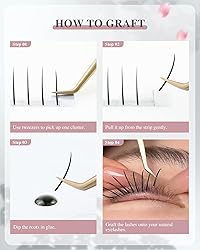 NAGARAKU Spikes Eyelash Extensions Wispy Lash