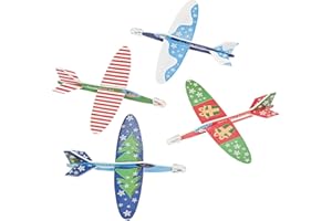 Fun Express - Bulk Mini Holiday Gliders - Assorted Festive Toy Gliders, Perfect for Holiday Parties, Stocking Stuffers, and Fun Giveaways - 48-Piece