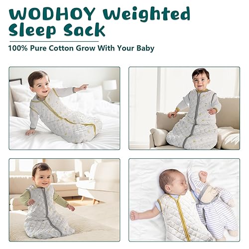 WODHOY Gently Weighted Sleep Sacks，Weighted Sleep Sack Baby 100