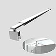 EMKE 700mm to 1200mm Telescopic Bar Support Bar Stainless Steel for Wet Room Shower Screen, Bath Panel, Fits 8-10mm Glass