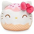 TeeTurtle Hello Kitty Reversible 4" Plushie - Hello Kitty Ice Cream - Sanrio Officially Licensed Soft Stuffed Animal