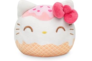TeeTurtle Hello Kitty Reversible 4" Plushie - Hello Kitty Ice Cream - Sanrio Officially Licensed Soft Stuffed Animal
