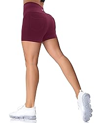 VOOVEEYA 5"/8" High Waisted Yoga Biker Shorts with