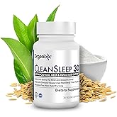 Organixx Clean Sleep 3D, Melatonin Free Sleep Supplement with L Theanine, GABA, and Peptides to Promote Relaxation and Sleep Support, Vegan Formula, Dairy, Soy & Gluten Free, Non GMO, 30 Capsules