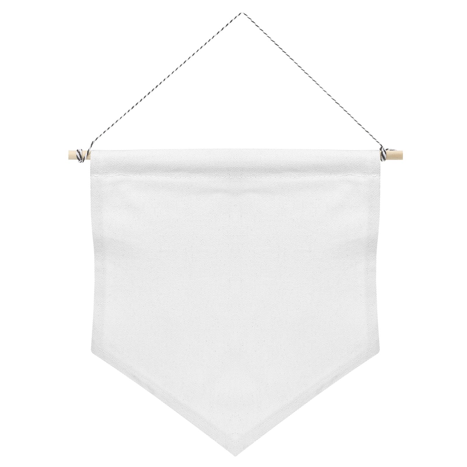 PATIKIL Enamel Pin Display Banner, 11"x10" Canvas Blank Holder Board Wall Hanging for Trading Badge Flag Collection Organizer Book Collector Case Pennant Felt Bag Box, White