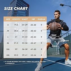 BOOJO 5 Pack Athletic Basketball Mens Shorts with