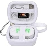 Hard EVA Carrying Case Compatible With iHealth AIR/Innovo iP900BP-B/Alecaremed/Santamedical Rechargeable Fingertip Pulse Oximeter, Blood Oxygen Saturation Monitor Sotage Box (Case Only)