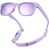 COCOSAND Flexible Baby Sunglasses with Strap Polarized UV Protection for Toddler Infant Newborn Boy Girl Age 0-24 Months