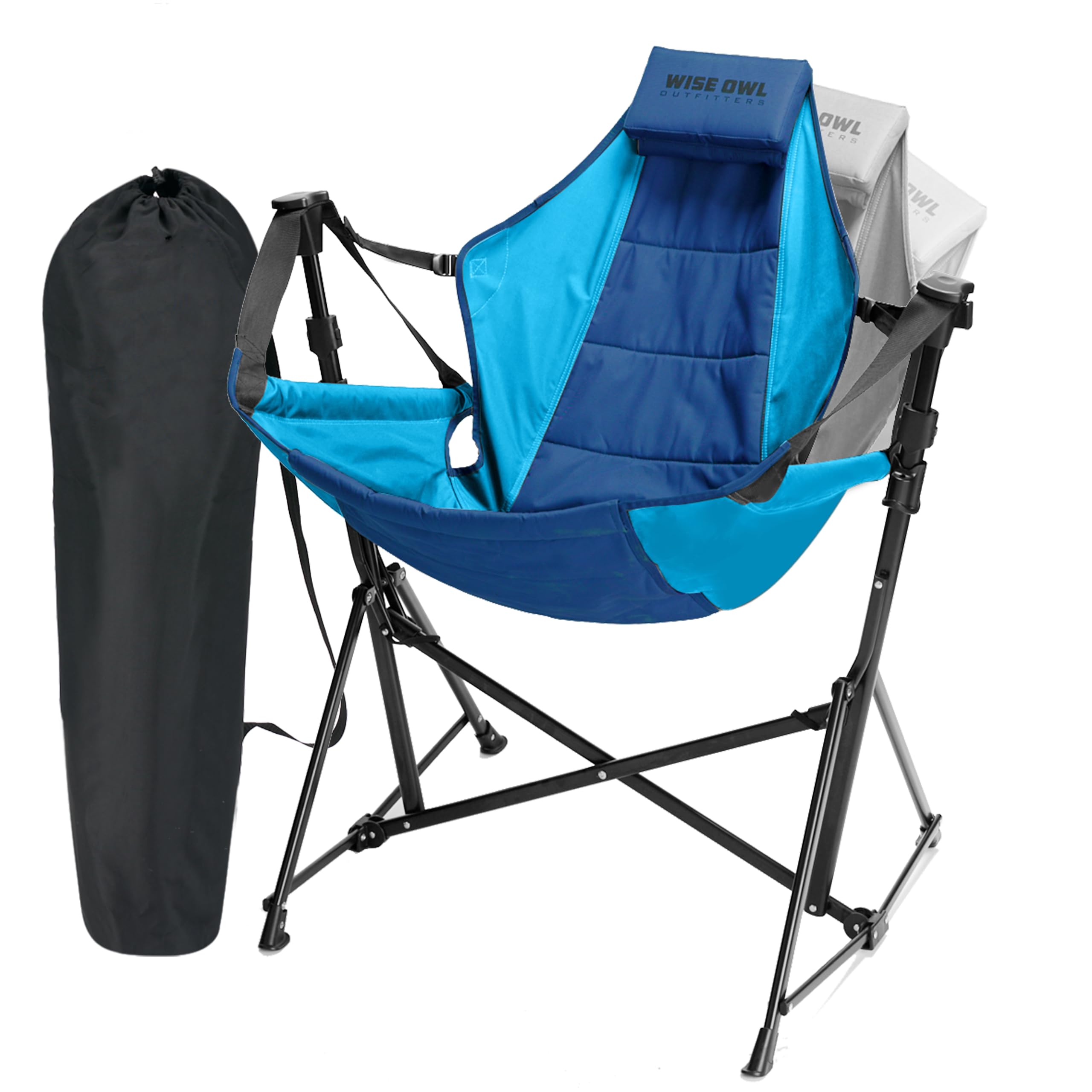 Photo 1 of ***image for reference***Wise Owl Outfitters Hammock Chair for Adults – Comfortable Portable Folding Rocking Camping Chair with Carry Bag – Great for Lawn, Campsite & Outdoors