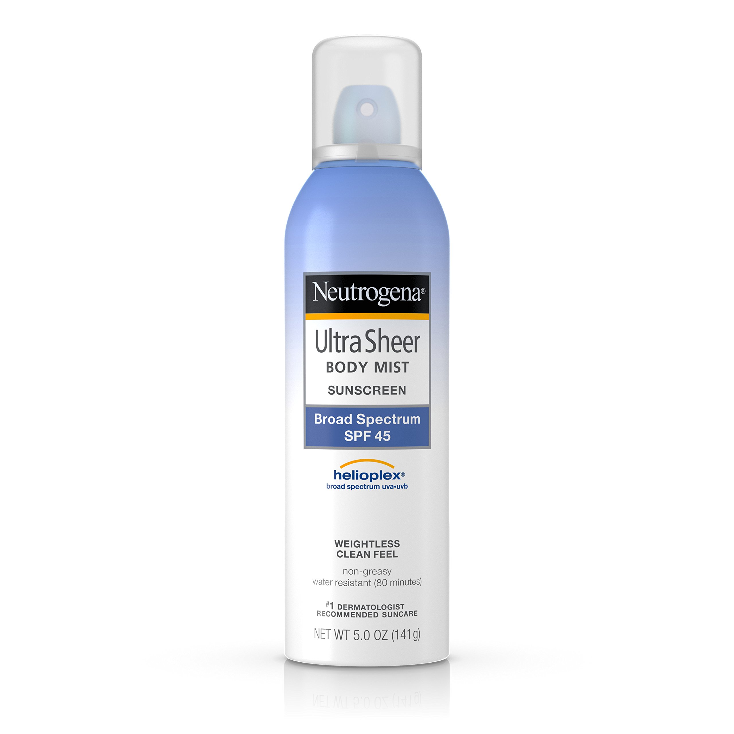 Neutrogena Ultra Sheer Body Mist Sunscreen, Broad Spectrum Spf 45, 5 Oz