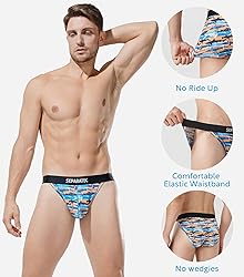 Separatec Mens Bikini Underwear Dual Pouch Rayon