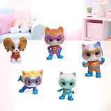Just Play Disney Junior SuperKitties Hero Squad Figure Set 5 Figures view 3