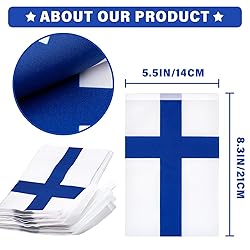 Finland String Flag Pennant Banner, Small Mini