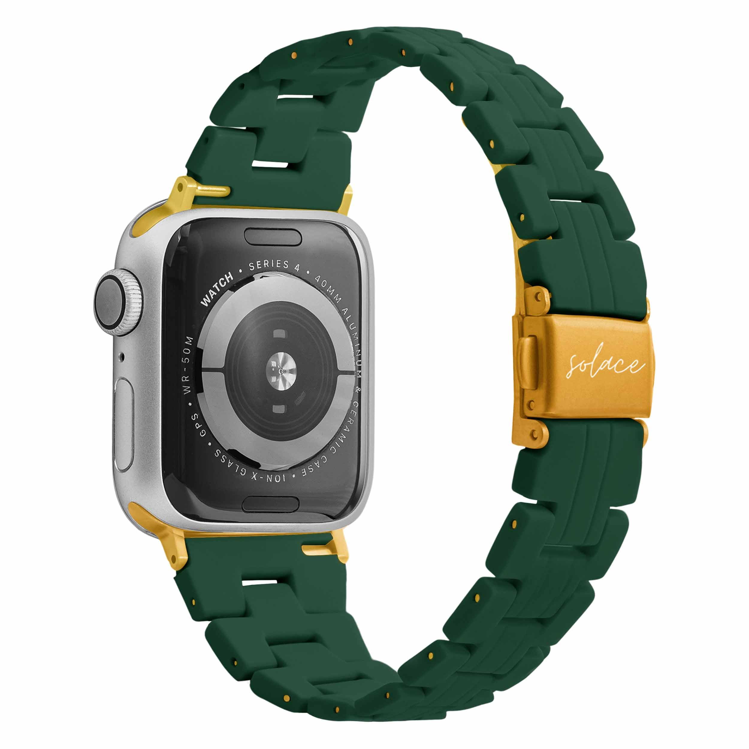 Solace Bands Slim Matte Resin Watch Band - Universal Fit for Apple Watch Bands for Women and Men, iWatch Bands for 38mm 40mm 41mm 42mm 44mm 45mm 49mm Ultra, SE and Series 11 10 9 8 7 6 5 4 3 2 1