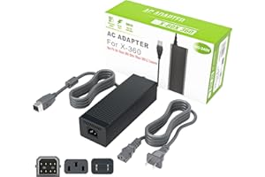 RuntoGOL AC Adapter for Xbox 360 Console,203W Power Supply Brick with Cord,Replacement Power Brick for Xbox 360 Console(Not Fit for Xbox360 Slim/Xbox360 E Console)