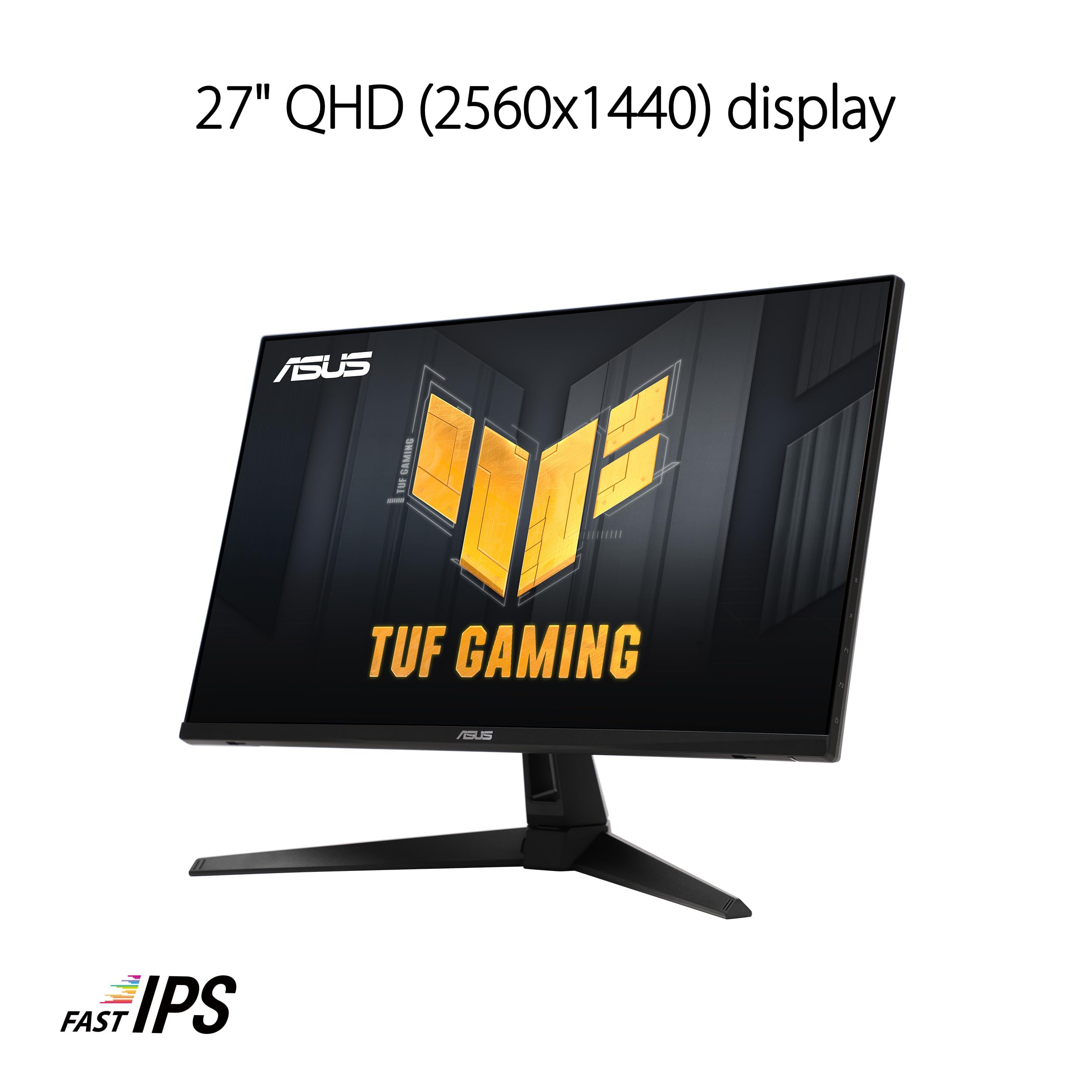 ASUS TUF Gaming 27” 1440P Monitor (VG27AQM5A) - QHD (2560x1440), 300Hz, Fast IPS, Extreme Low Motion Blur Sync, 0.3ms, Speaker, 95% DCI-P3, Shadow Boost, DisplayWidget Center, 3 yr Warranty