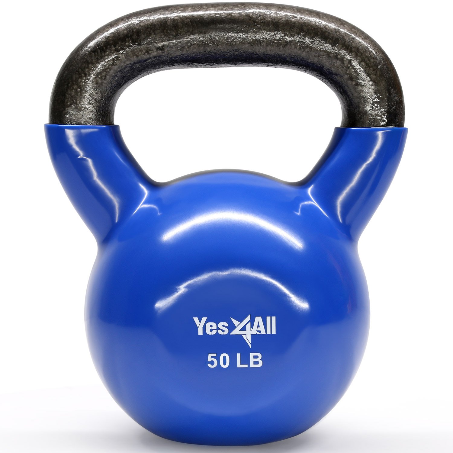 Yes4All Vinyl Coated Kettlebells Weight Available: 5, 10, 15, 20, 25, 30, 35, 40, 45, 50 lbs