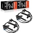 A-Premium ABS Wheel Speed Sensor Compatible with Hummer Models - H3 2006-2010, H3T 2009-2010 - Rear Driver and Passenger Side, (2-PC Set), Replace# 15089904, 15271077, 15822874