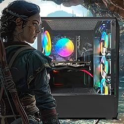 STGAubron Gaming PC Desktop, Radeon RX 550, Intel