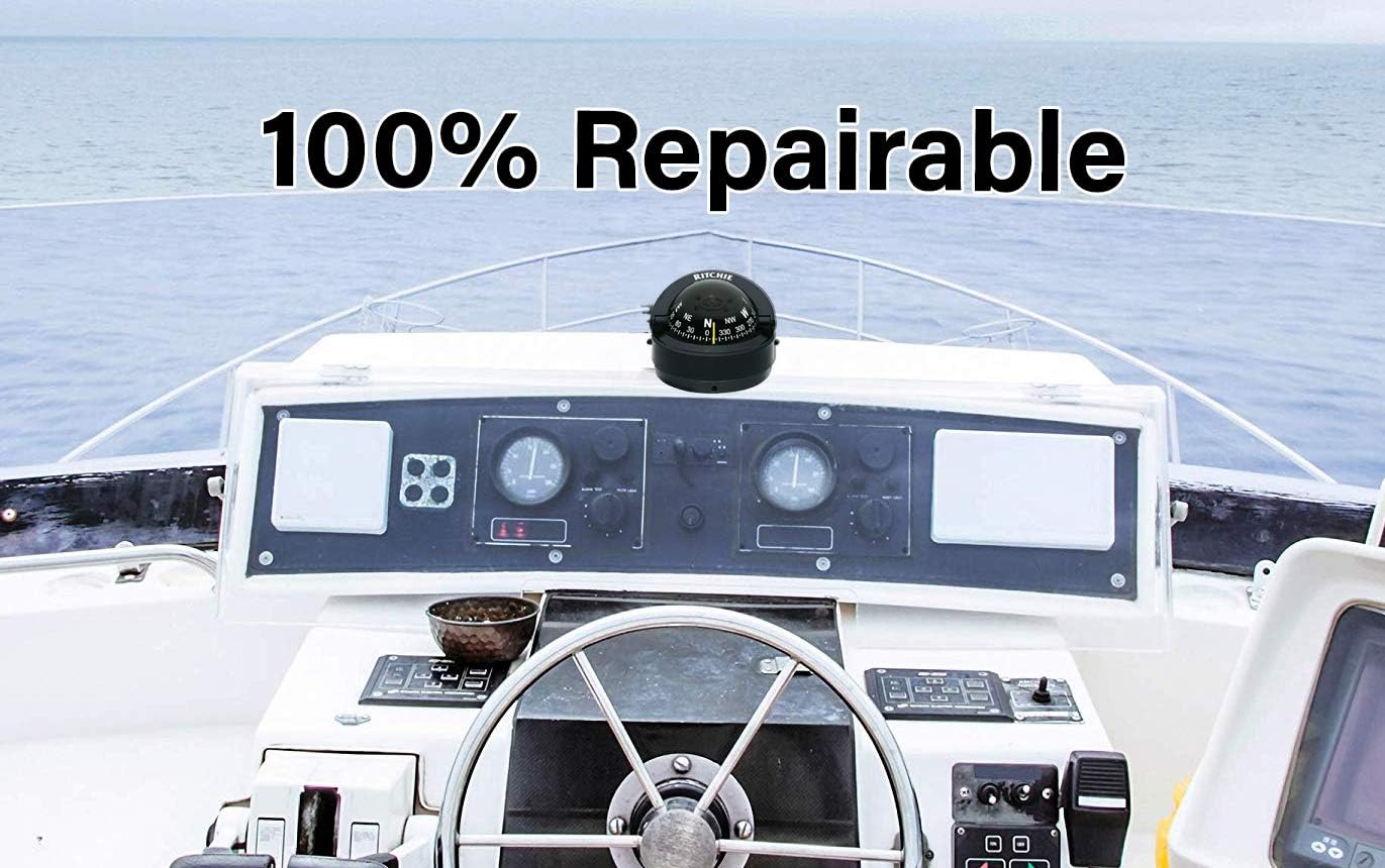 Compass, Surface Mount, 2.75" Dial, Blk. : Boat Compasses : Sports & Outdoors