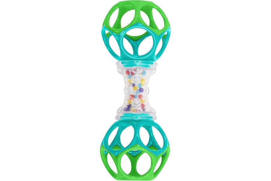 Bright Starts Oball Shaker Rattle Toy, Ages Newborn Plus