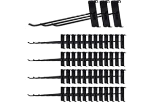 7RiversART Gridwall Hooks 8 Inch,50PC Display Hooks for Grid Wall, Heavy Duty Gridwall Hook for Grid Wall Panel, Gridwall Peg Hook,Black