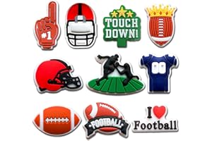 SHIOMAY Sports Shoe Charms for Clog Sandals Bracelets Decoration, Baseball Softball Football Basketball Soccer Swim Charms