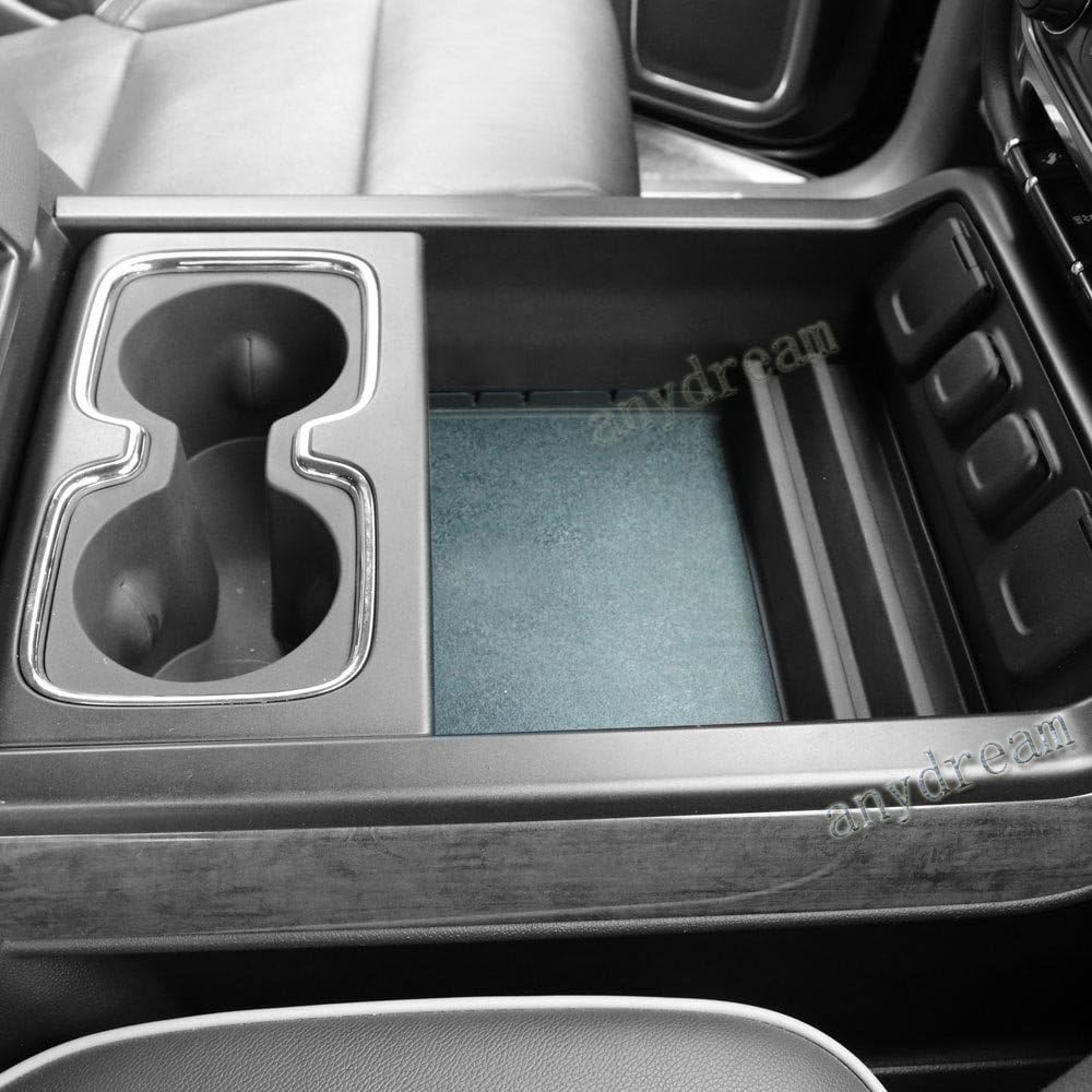 Anydream Secret Compartment Center Console Organizer Tray for GMC Sierra Accessories 2014 2015 2016 2017 2018
