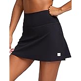 Awwena Women's High Waisted Tennis Skirts Golf Athletic Running Skorts with Pockets