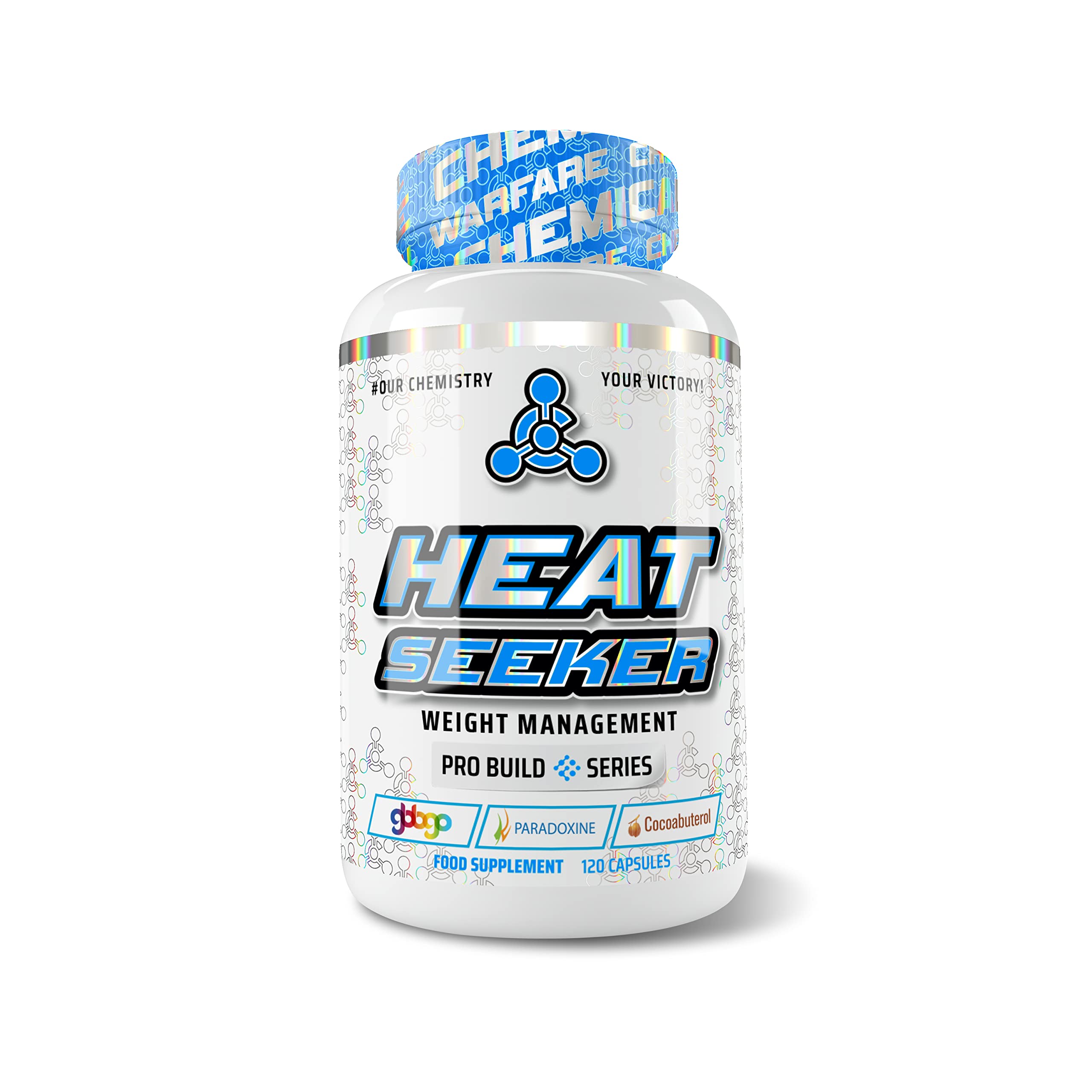 Heat Seeker- Thermogenic Pills for Weight Management (120 Caps) Keto Friendly for Men & Women with Acetyl l-Carnitine, Paradoxine, Cocoabuterol & Gbbgo.