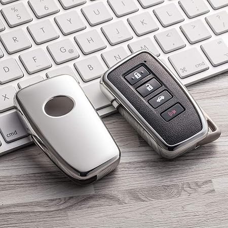 HOUYAZHAN Für Lexus Key Fob-Abdeckung, Premium Soft TPU 360 Grad Voller Schutz Key Shell Key Case Cover Kompatibel mit RX200 