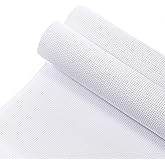 2 Pieces Cross Stitch Fabric, Aida Cloth 14 Count 19.6 x 21.6 Inch, 14 Count Aida Cloth White, Cross Stitch Fabric Classic Reserve, for Craft Embroidery, Handmade Needlework, DIY Handicrafts