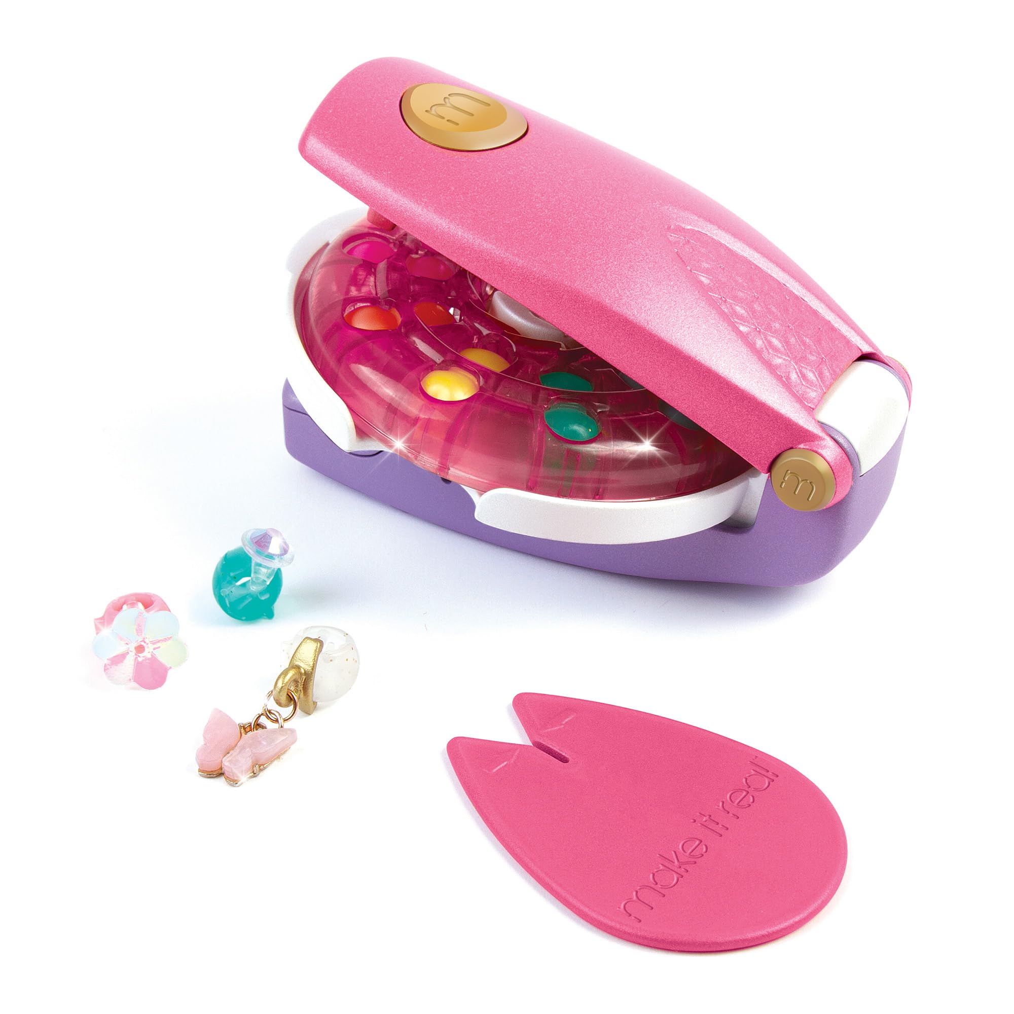Make It Real: Snap N' Glam Hair Styling Set - Reusable Gems, Accents & Bead Clips, Create Unique Styles for Every Type of Hair, Girls & Kids Ages 8+