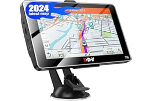 XGODY GPS Navigator for car 2024 maps 7 inch 2.5D car GPS for car Truck GPS Commercial Drivers semi Trucker Navigation System 8GB 256M with Voice Guidance Free