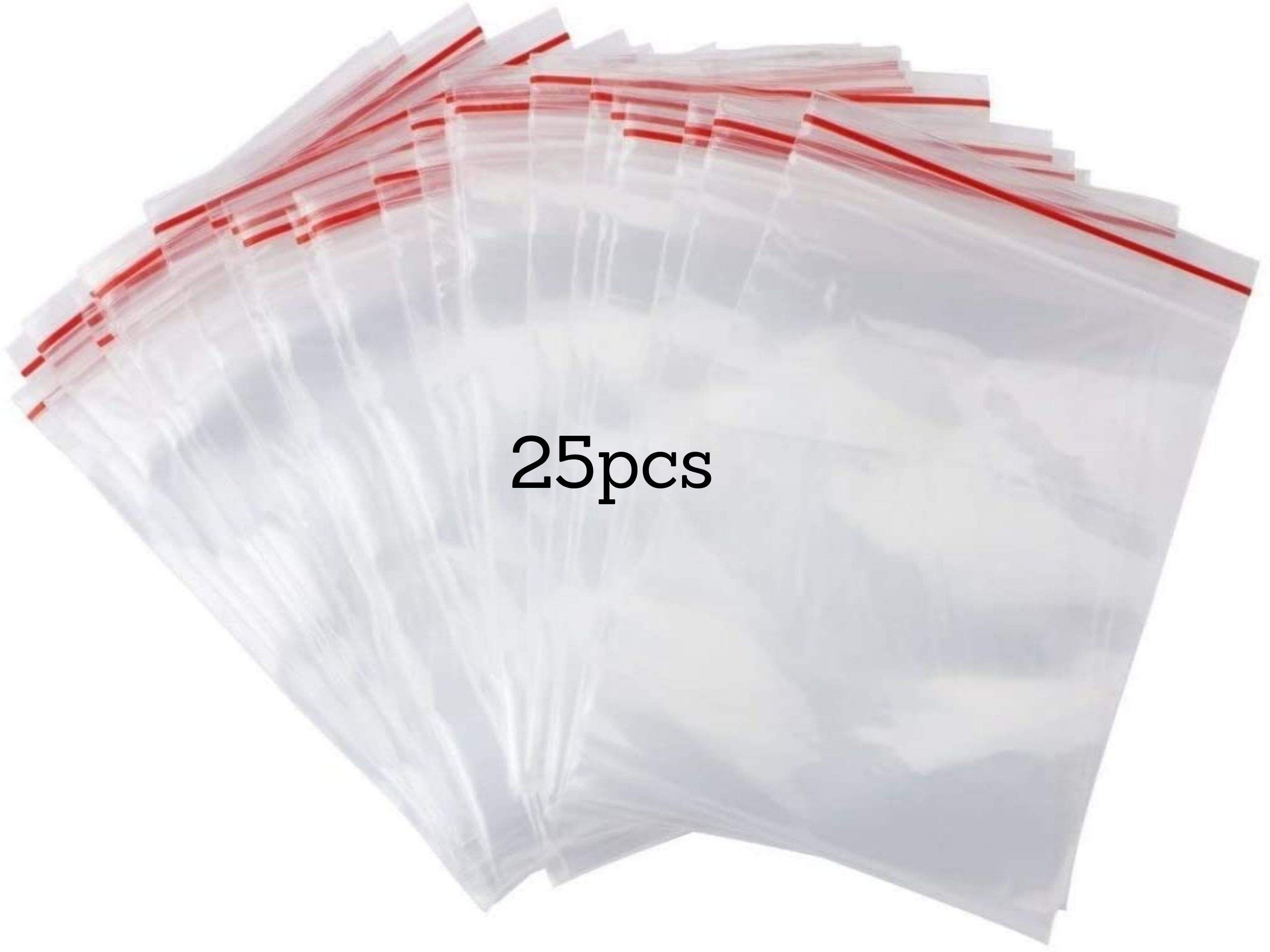 Resealable Clear Plastic Bags | Thick and Durable | Zip Lock Bags | Closure Bags | Cookie Bags | Jewellery Packaging | Food Bag | Baggies | Small Ziplock Bags | Zip Plastic Bags (30x40cm)