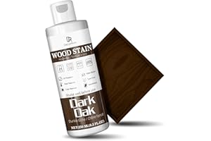 Wood Stain, 250ml Dark Oak Water Based Wood Stain, Matte Wooden Dye Fast Curing for Indoor and Outdoor Wooden Furniture, Door