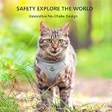 Anlitent Soft Mesh No Pull Cat Harness and Lead Set Grey X-Small view 2