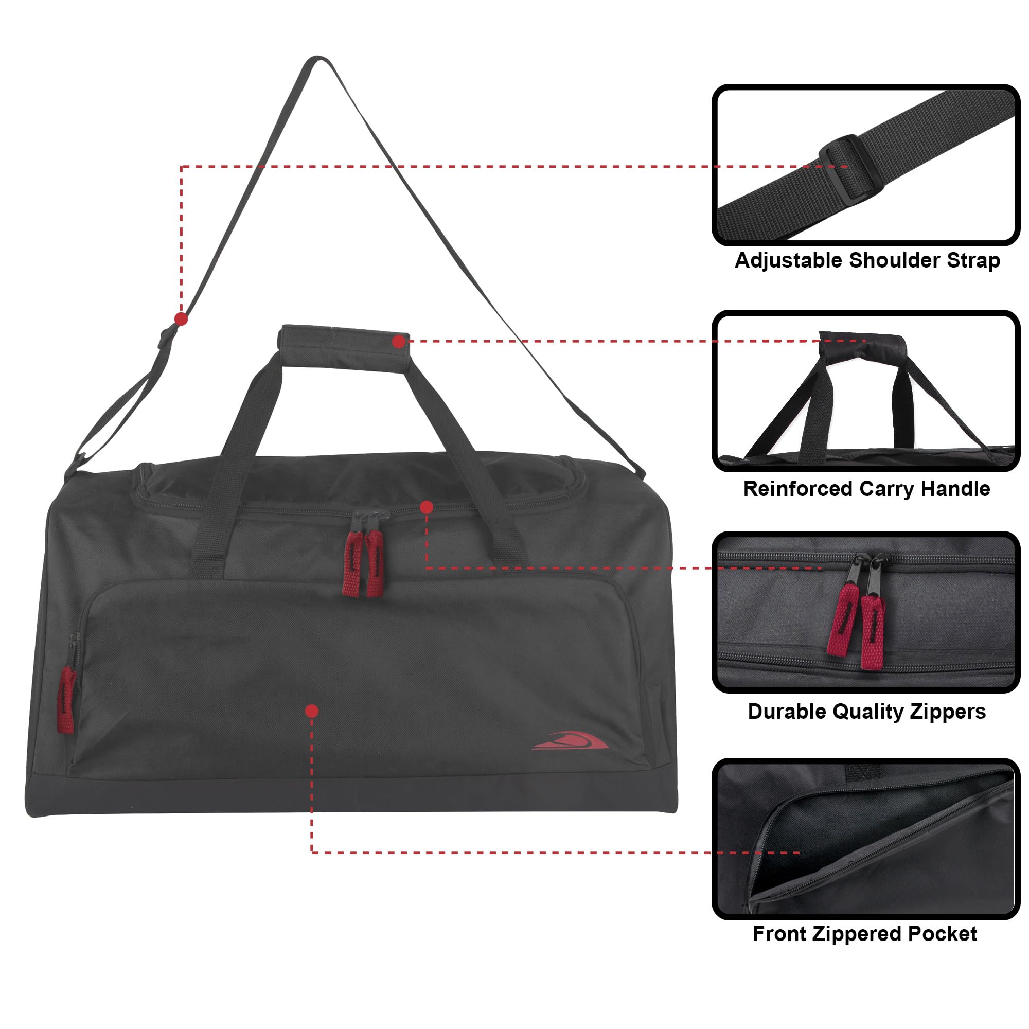 Trail maker Lightweight Canvas Duffle Bags for Men & Women For Traveling, the Gym, and as Sports Equipment Bag/Organizer