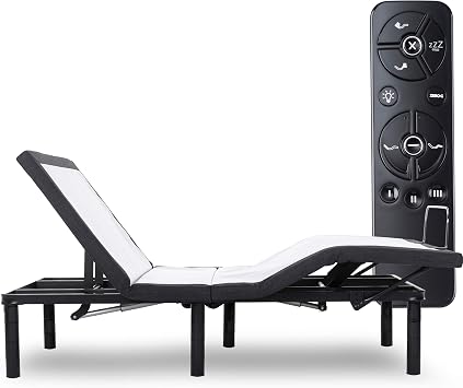 Amazon Com Queen Adjustable Bed Frame With Massage Anti Snore