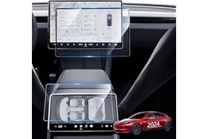 WEIPIN For 2025 Model3 Highland Screen Protector - 2024-2025 Model 3 Highland 15+8 Inch Screen Protector 2024-2025 Model 3 Highland Accessories Anti Scratch Dash Protector 9H Hardness Tempered Glass- HD