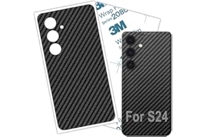 Galaxy S24 Skin Wrap Carbon Fiber 3M Film Protective Back Glass for Galaxy S24 Skin Sticker (Carbon Fiber)