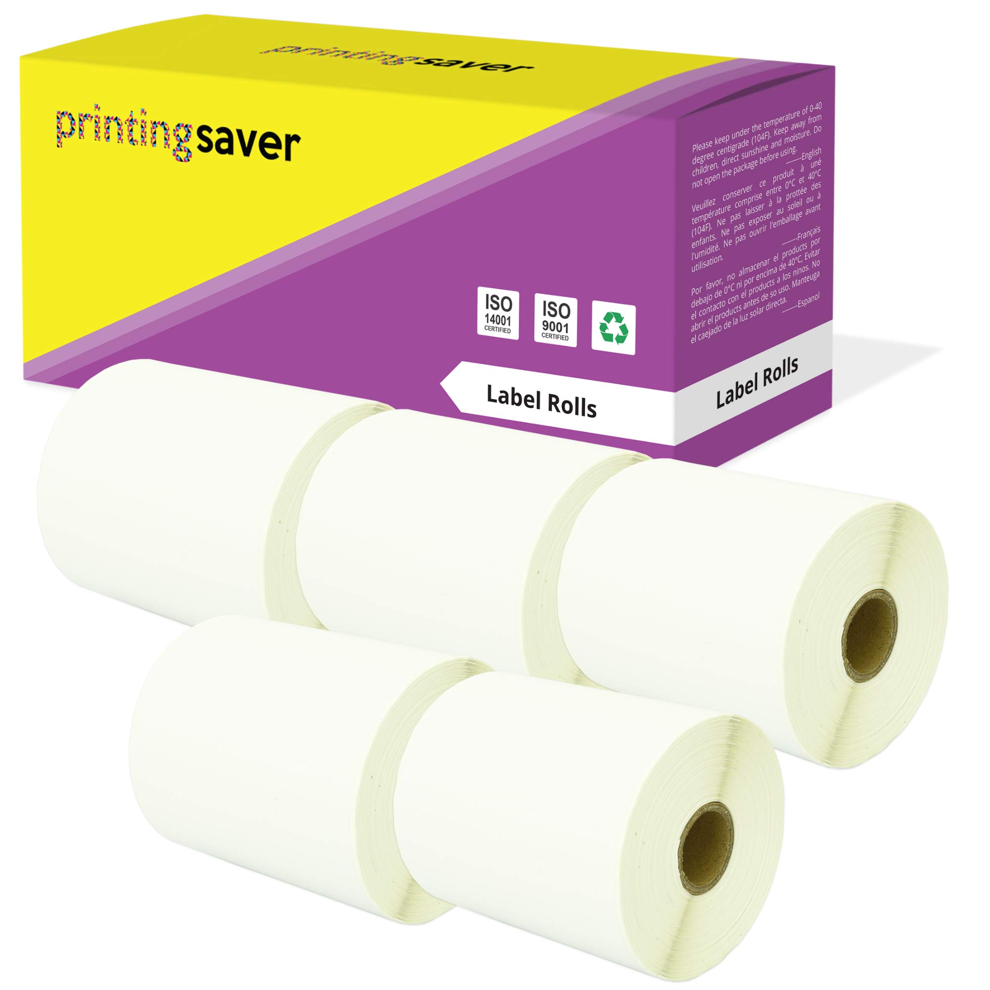 5 Compatible Rolls 100mm x 210mm White Direct Thermal Labels for Zebra GK420d GK420t GC420d GX420d GX420t GC420t GX430t GT800 LP2844 TLP 2844 Citizen CL-S521 CL-S621 CL-S631 (200 Labels per Roll)