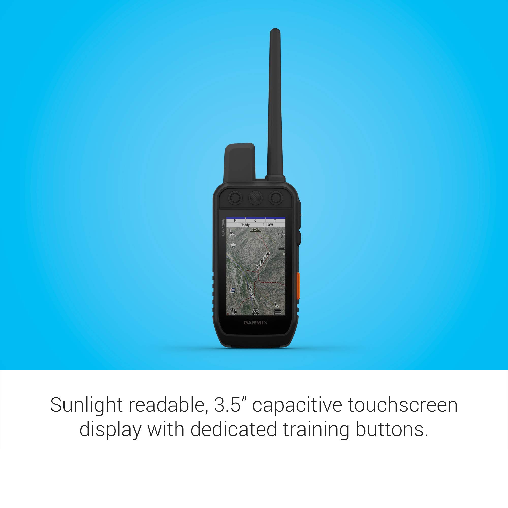 Garmin Alpha 200i Dog Tracking Handheld, Utilizes inReach Technology, Sunlight-readable 3.6