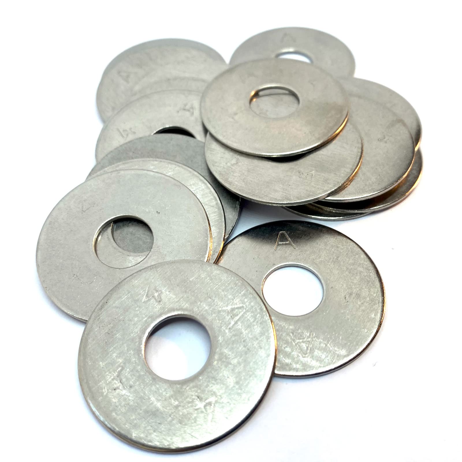 M12 x 40mm Penny Washer, A4 (316) Stainless Steel (Pack of 20)