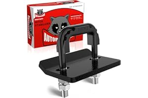 AUTORACCOON Hitch Tightener Anti-Rattle Clamp - Heavy Duty Hitch Stabilizer for 1.25" and 2" Trailer Hitches, Rubber Isolator