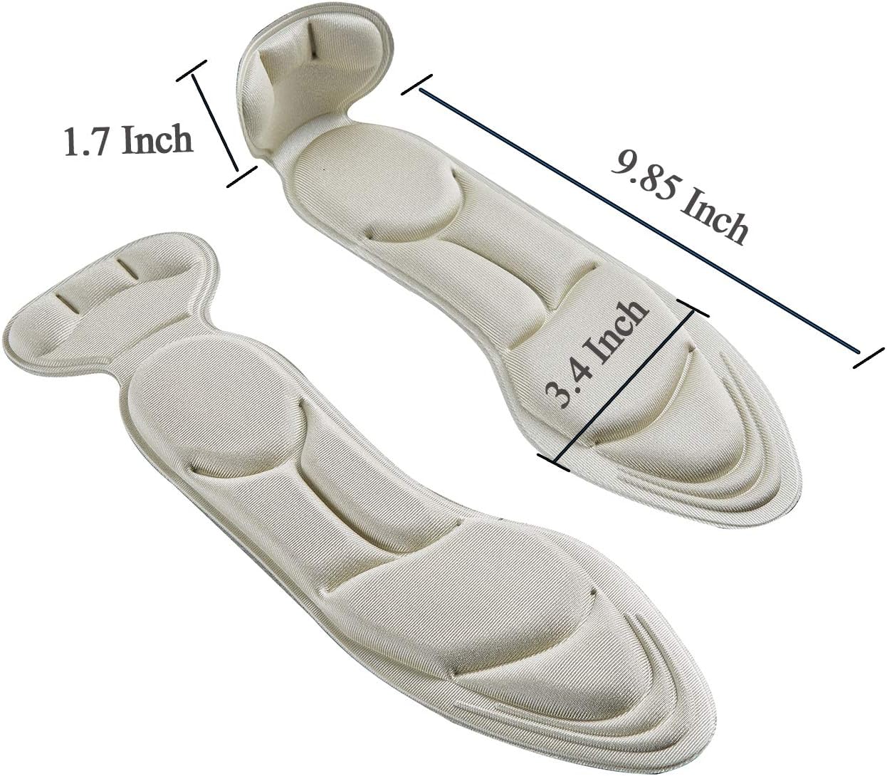 (3 Pairs) Shoe Insoles,Heel Insoles,Sponge Shoes Pads with Heel Grips Inserts,Heel Cushions,High Heel Inserts Great for Loose Shoes, Metatarsal or Arch Pain,Feet Sore Relief,Women 4.5-9.5.: Health & Personal Care