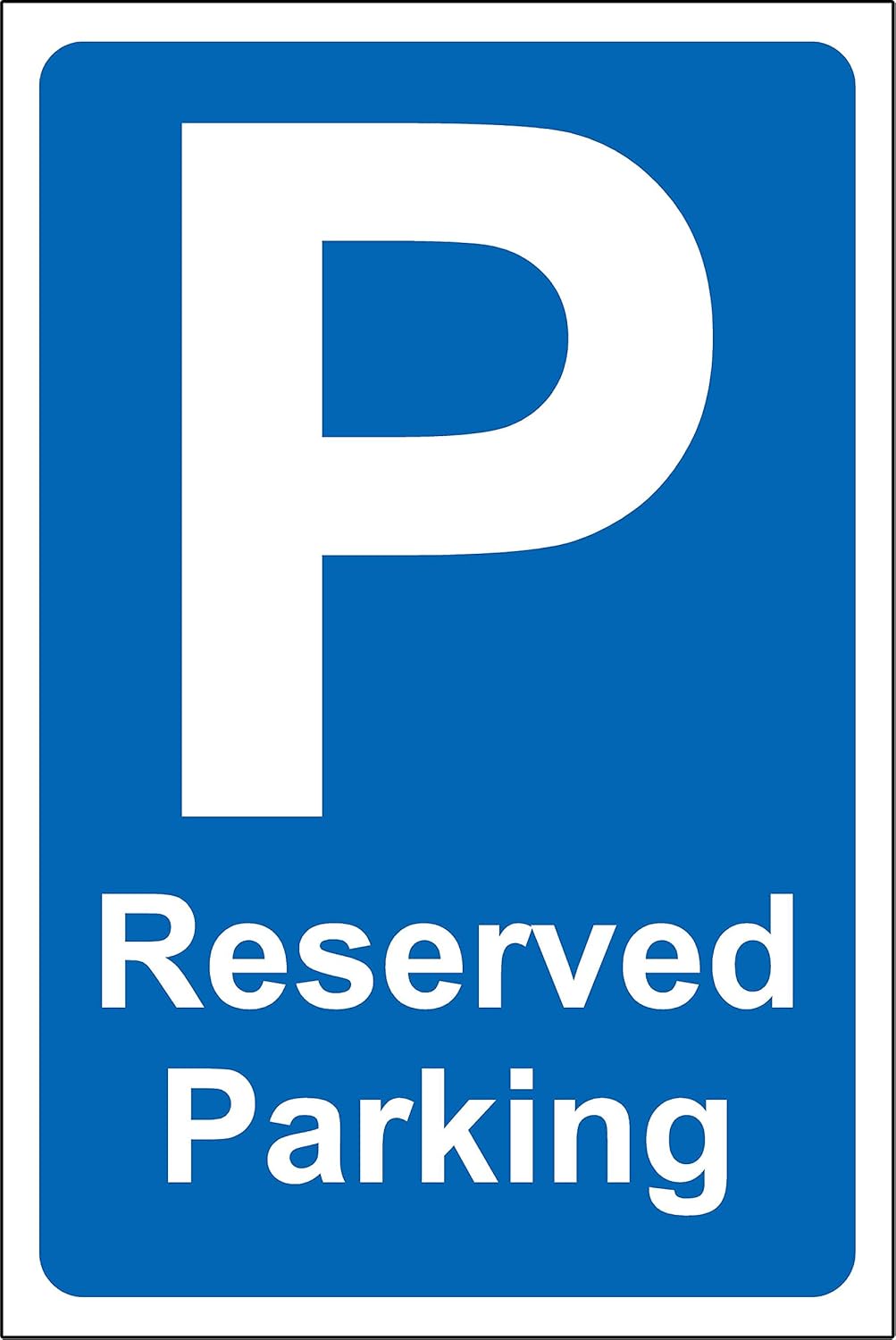 Reserved parking safety sign 3mm Aluminium sign 300mm x 200mm Amazon